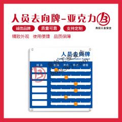 人员去向牌-亚克力